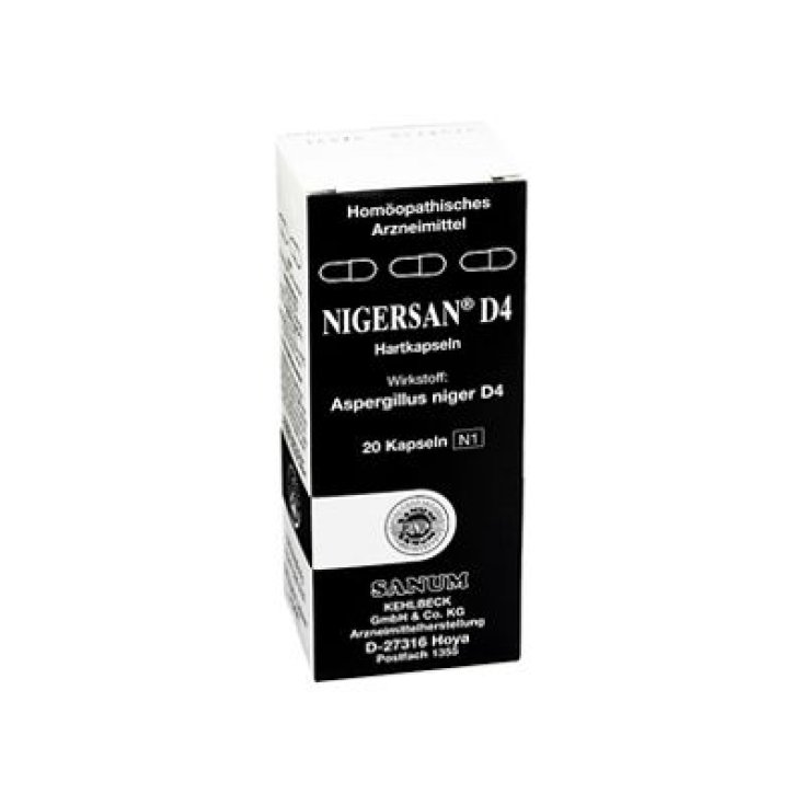 Sanum Nigersan D4 Homeopathic Medicine 20 Capsules