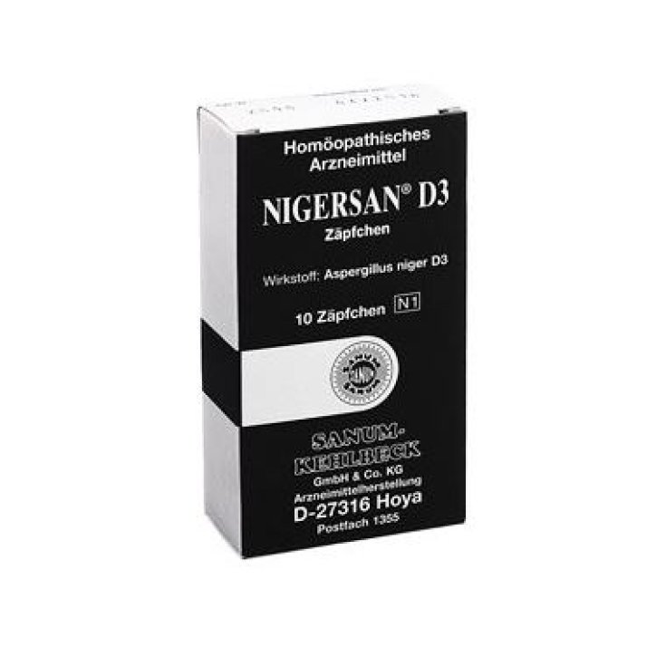 Sanum Nigersan D3 Homeopathic Medicine 10 Suppositories