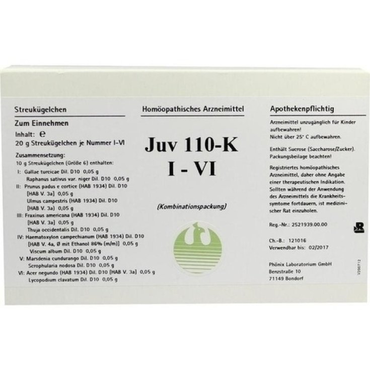 Phonix Juv110 Kur I-vi Homeopathic Globules 35g