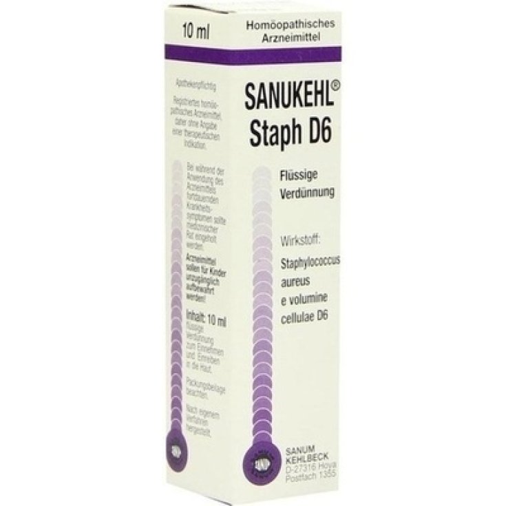 Sanum Sanukehl Staph D6 Homeopathic Drops 10ml
