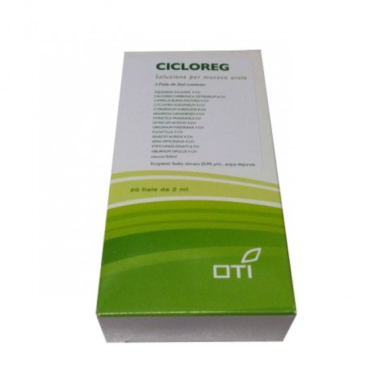 Oti Cicloreg Solution For Oral Mucosa 20 Ampoules