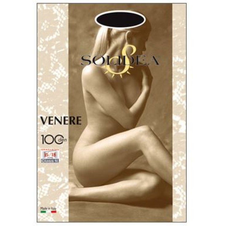 Solidea Venere 100 DEN Nude Tights Camel Color Size 4 XL