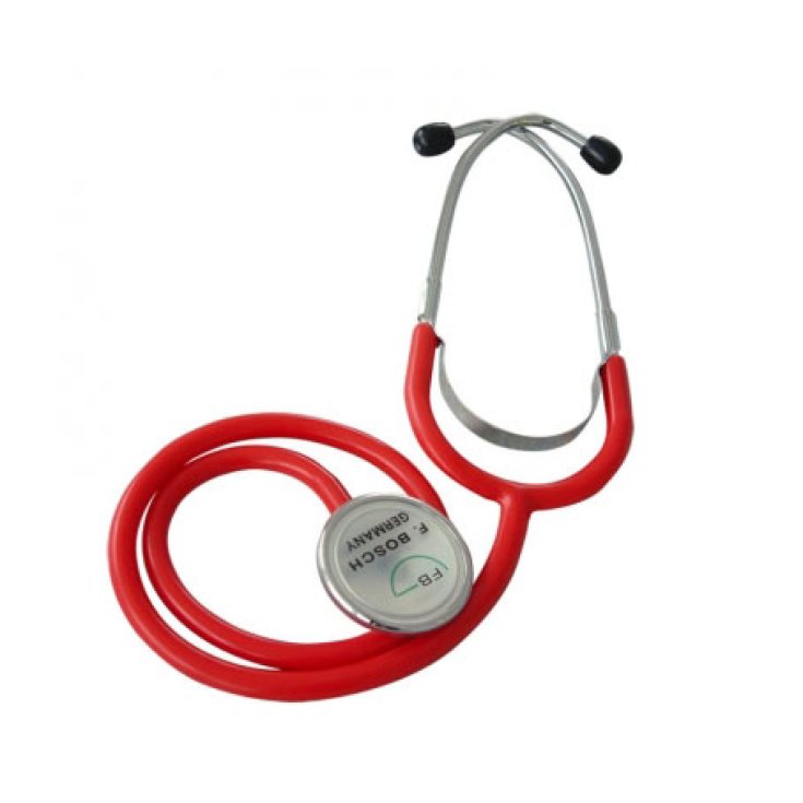 Stethoscope For Adults - Planophon For Auscultation Of Sounds Red Color 1 Piece