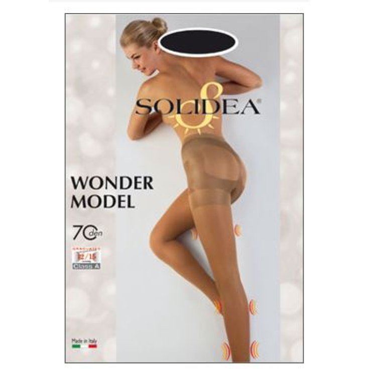 Solidea Wonder Model 70 Sheer Pantyhose Color Black Size 1