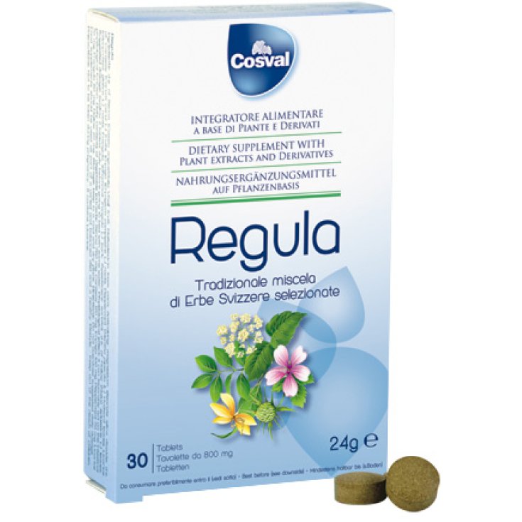 Cosval Regula Swiss Herbal Blend Food Supplement 30 Tablets