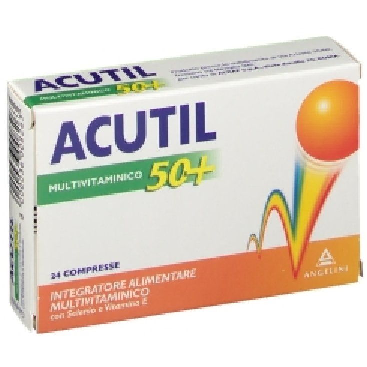Angelini Acutil Senior 50+ Multivitamin Food Supplement 24 Tablets