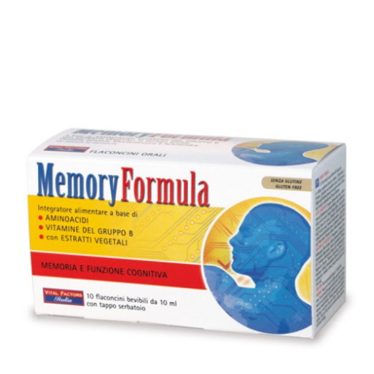Memory Formula Food Supplement 10 Bottles 10ml