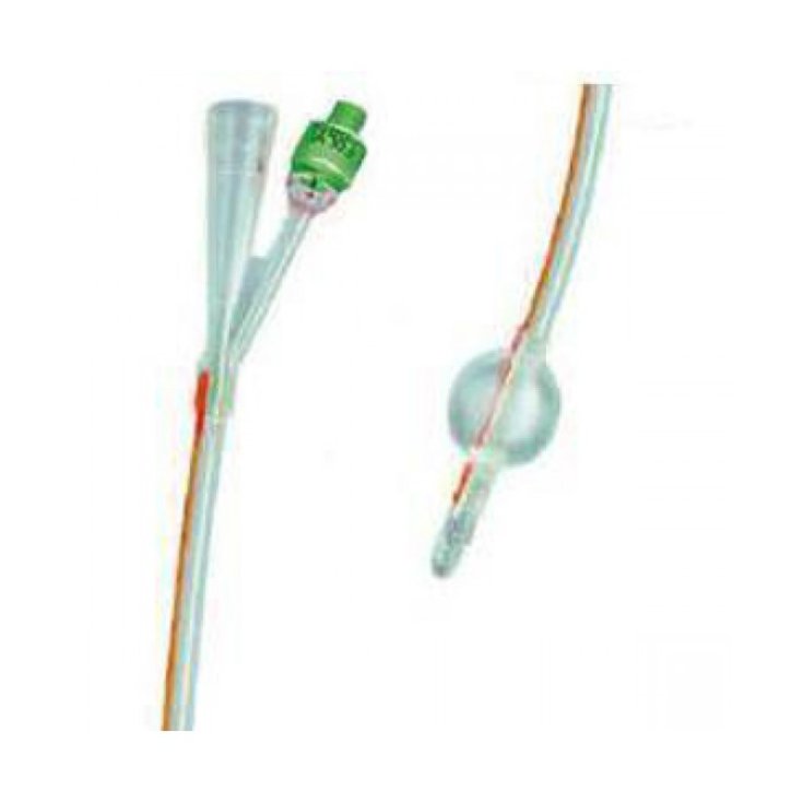 Safety Foley 2-Way Nelaton Tip Silicon Latex Catheter With Balloon 5-10ml CH12