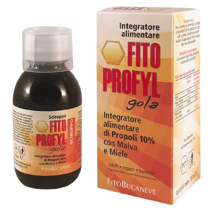 Fitobucaneve Fitoprofyl Propolis Food Supplement Syrup Gluten Free 150ml