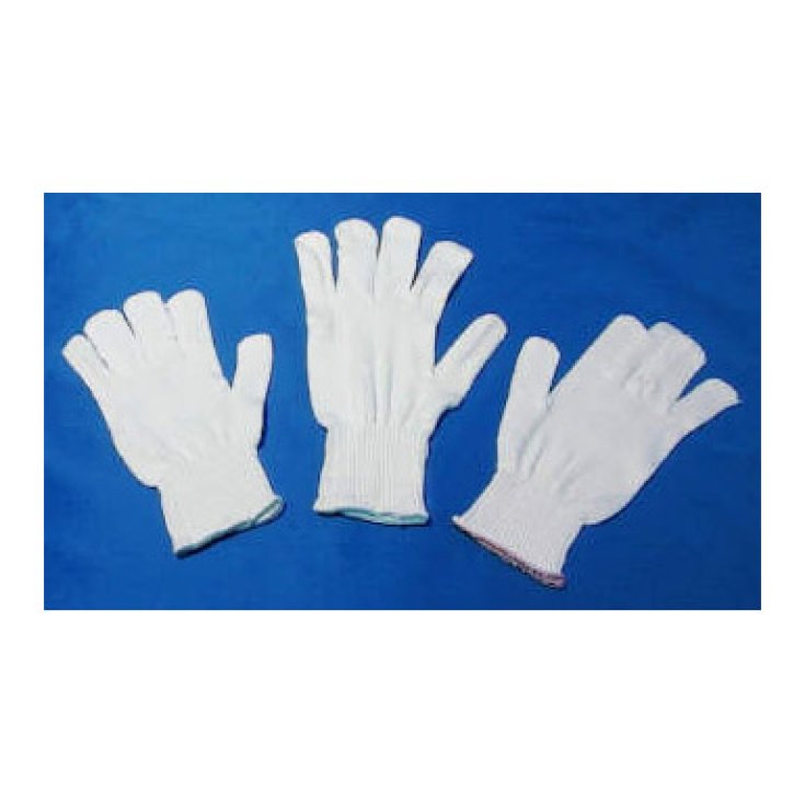 Farmasystem White Cotton Horsehair Glove