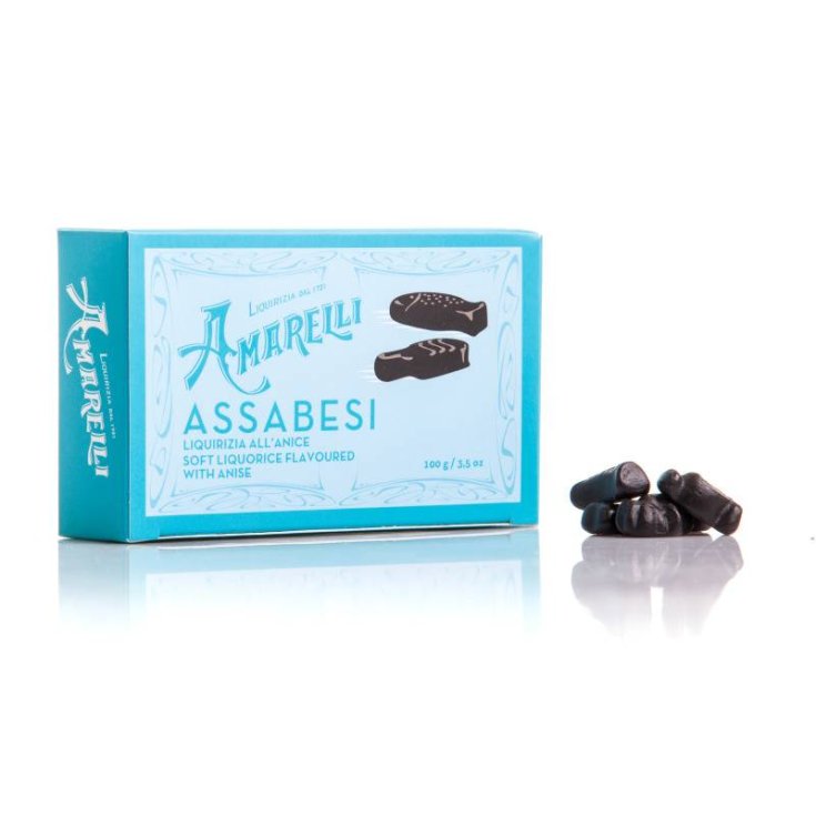 Amarelli Assabesi Liquorice Gummy Aniseed Bag 100g
