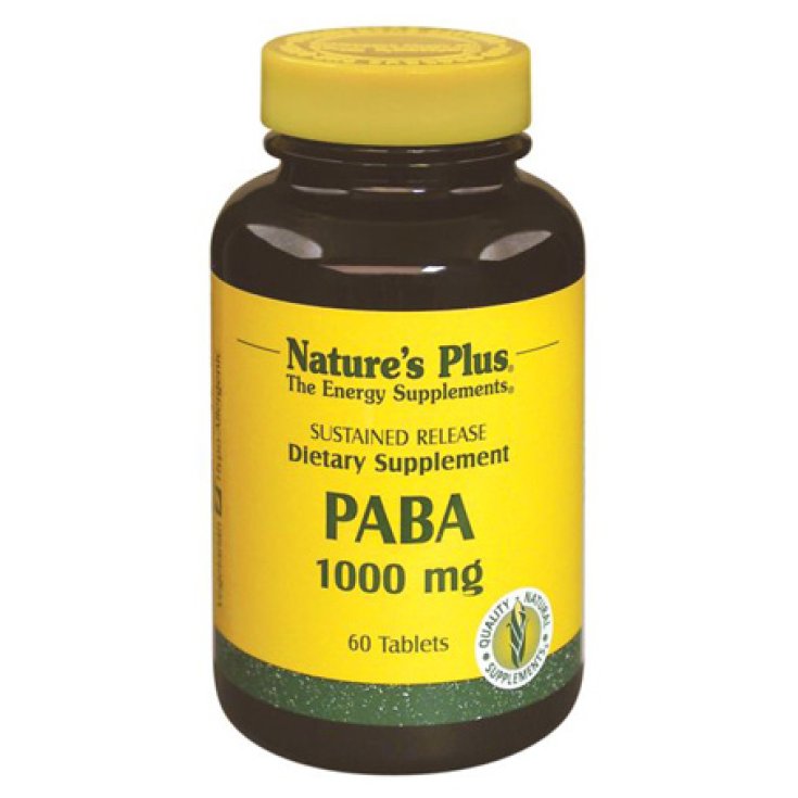 Nature's Plus Paba 1000 Mg Food Supplement 60 Tablets