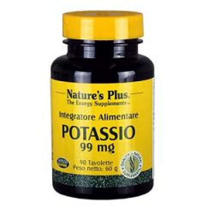 Nature's Plus Potassium Chelate 99mg Food Supplement 90 Tablets