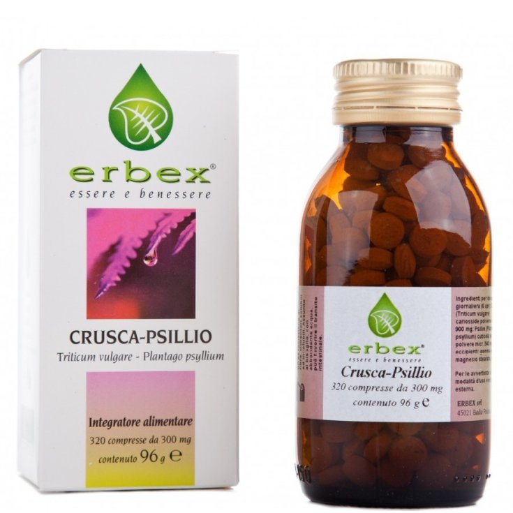 Erbex Bran Psyllium Food Supplement 320 Tablets