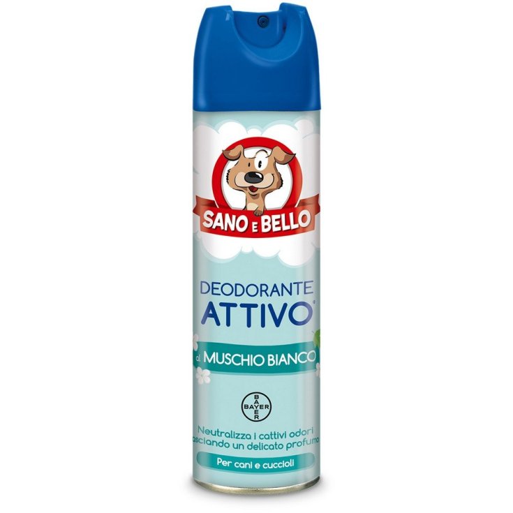 Bayer Sano E Bello Active Deodorant With White Musk Hygiene For Dogs 250ml