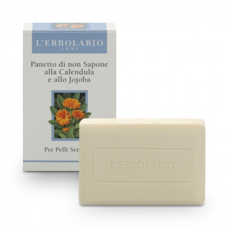 L'Erbolario Non Soap Pan with Calendula and Jojoba For Sensitive Skin 75g