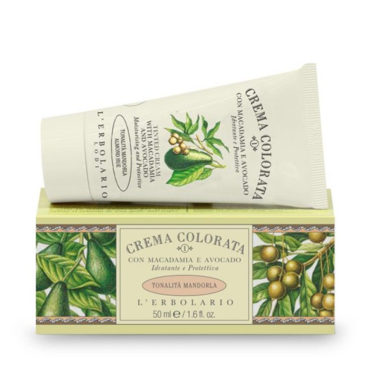 L'Erbolario Colored Cream with Macadamia and Avocado - (nr. 1) Almond shade 50ml