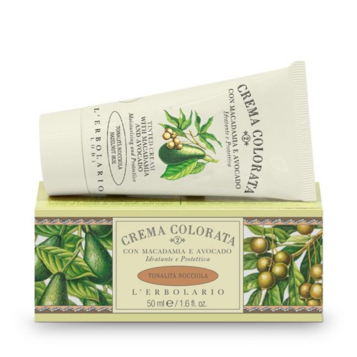 L'Erbolario Colored Cream with Macadamia and Avocado - (nr. 2) Hazelnut shade 50ml