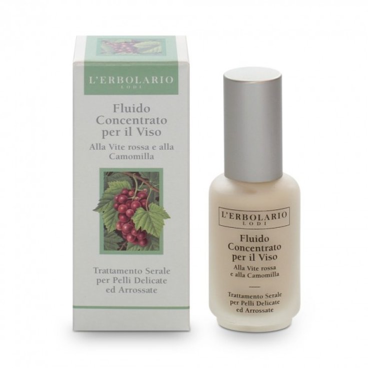 L'Erbolario Fluid Concentrate for Face Evening Treatment for Delicate and Reddened Skin 30ml