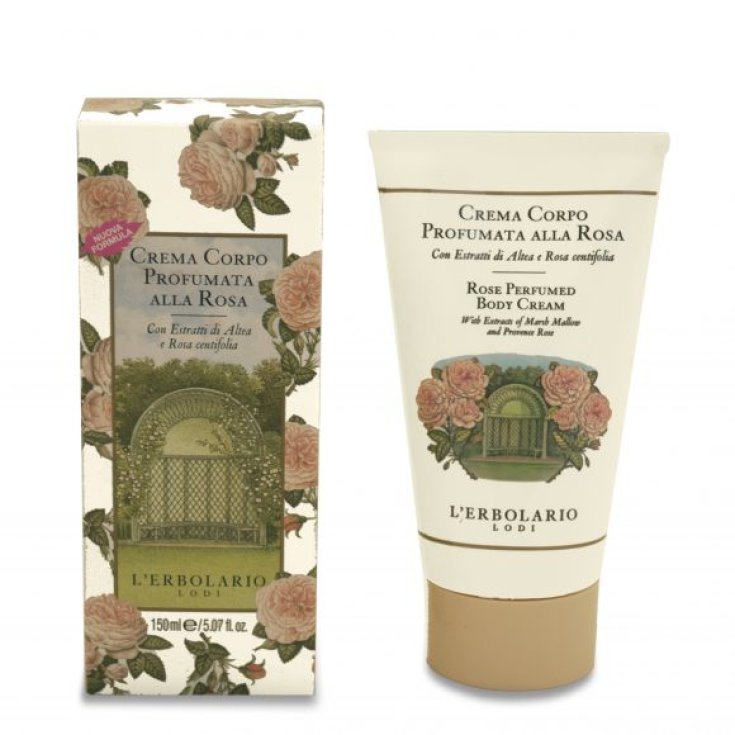 L'Erbolario Nourishing and Velvety Rose Perfumed Cream for the Body 150ml