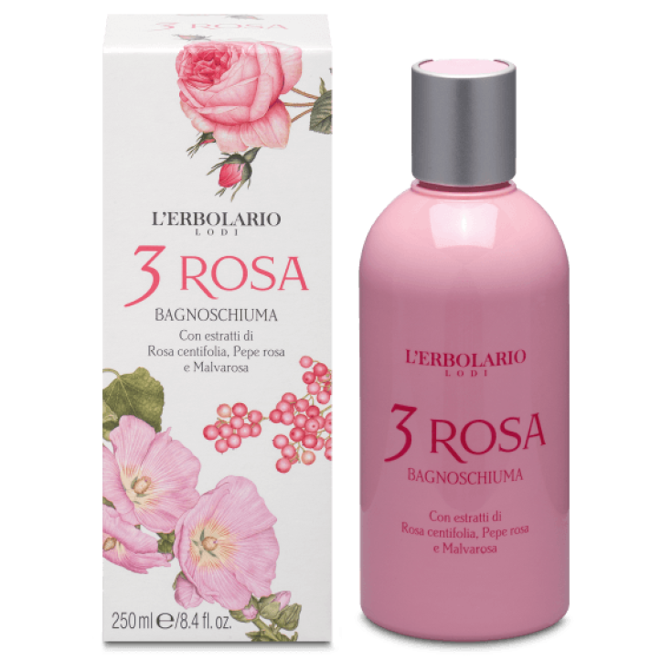 L'Erbolario Bath Foam 3 Pink 250ml