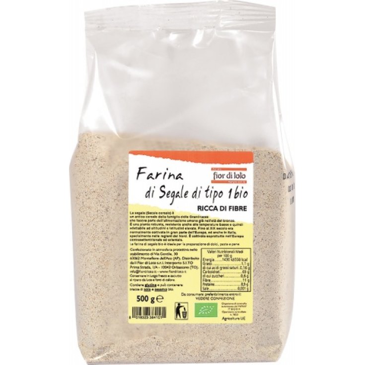 Fior Di Loto Organic Rye Flour 500g