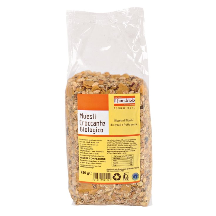 Il Fior Di Loto Crunchy Organic Muesli 750g