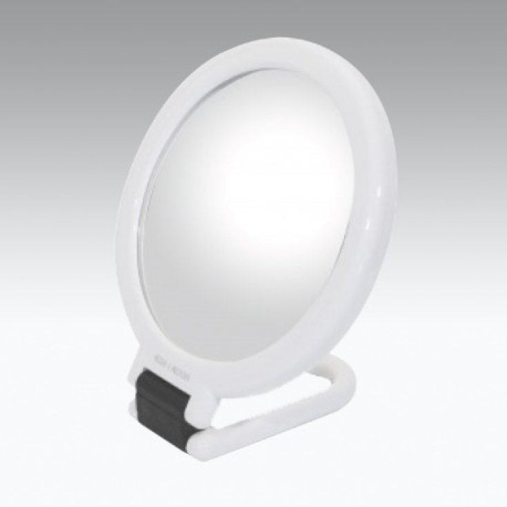 Koh-I-Noor Double Sided Mirror 14cm With Folding Handle Magnification x3 White Color COD SC152V-3