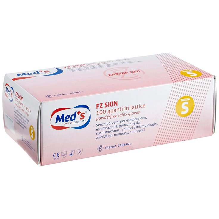 Med's Fz Skin Powder Free Latex Glove Size S