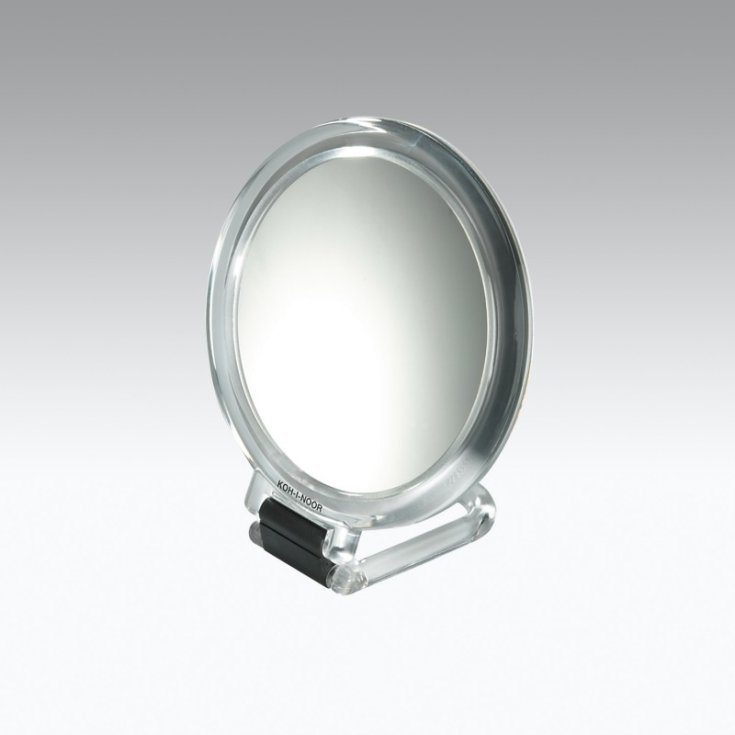 Koh-I-Noor Transparent Frame Mirror With Folding Handle 387T-3