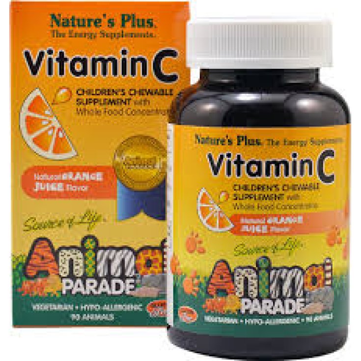 Nature's Plus Vitamin C Animal Parade Food Supplement 90 Candies