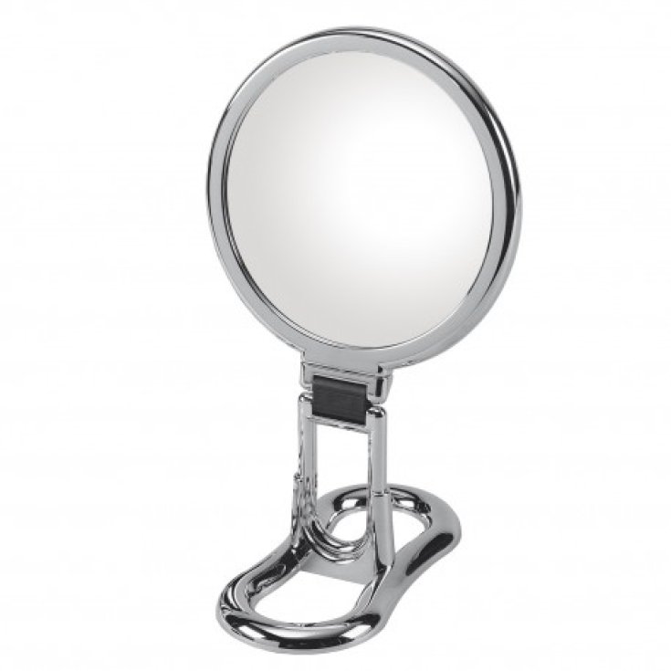 Koh-I-Noor Double Sided Chrome Mirror With Magnification x3 Folding Handle and Table Stand COD 399KK-3