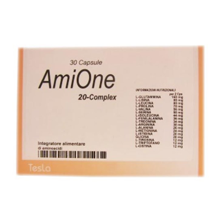 Tesla Amione 20 Complex Amino Acid Food Supplement 30 Capsules