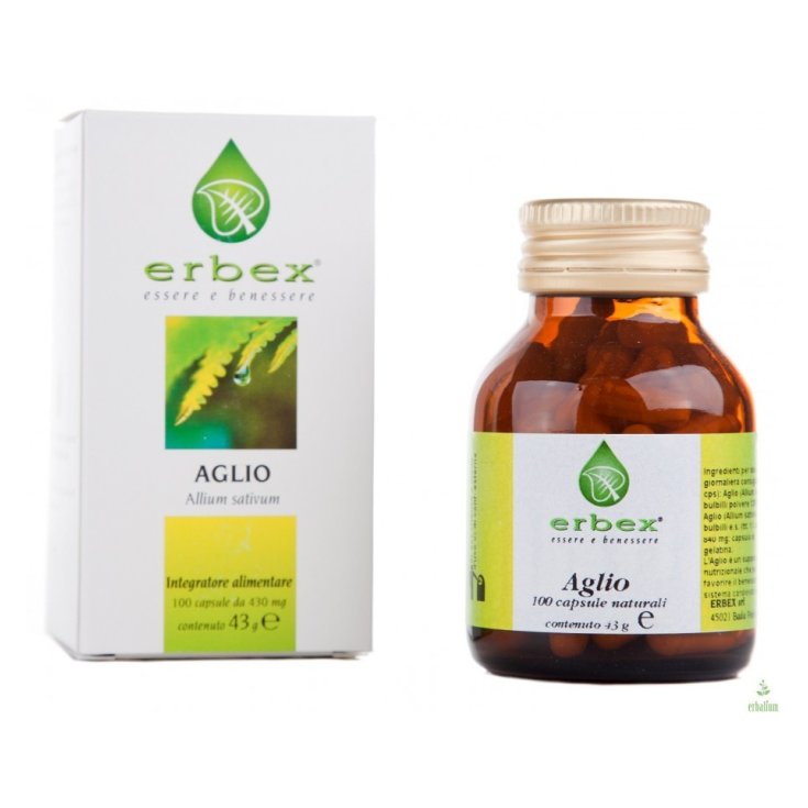 Erbex Garlic Food Supplement 100 Capsules