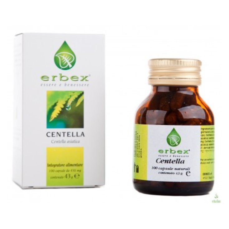 Erbex Centella 430mg Food Supplement 100 Capsules