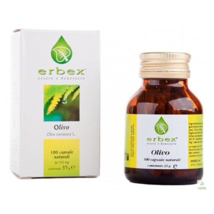 Erbex Olivo Food Supplement 100 Capsules Of 350mg