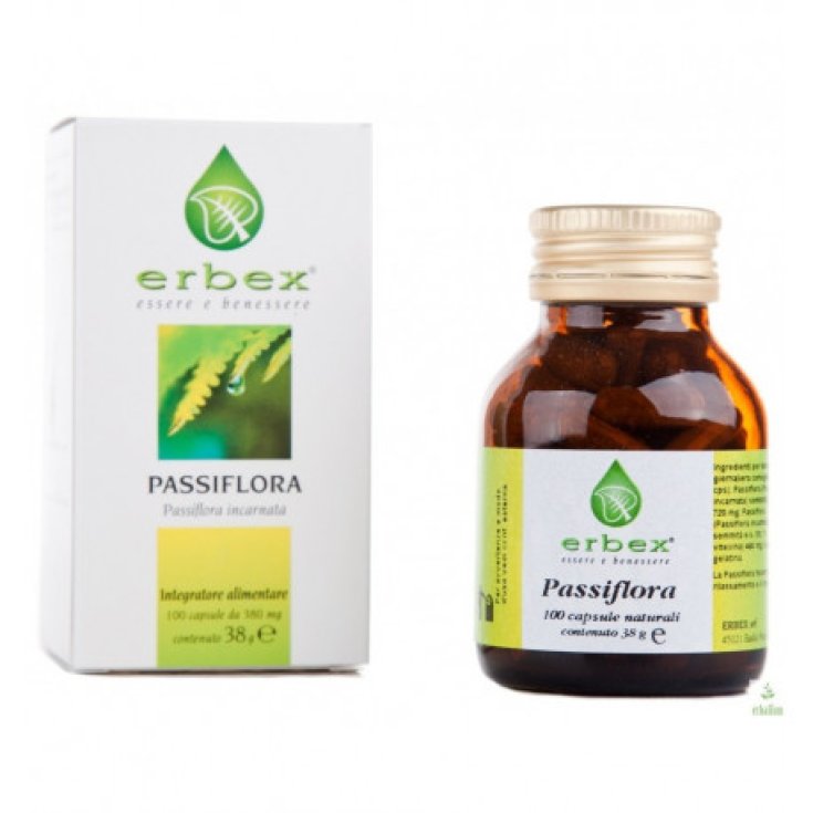 Erbex Passiflora Food Supplement 100 Capsules