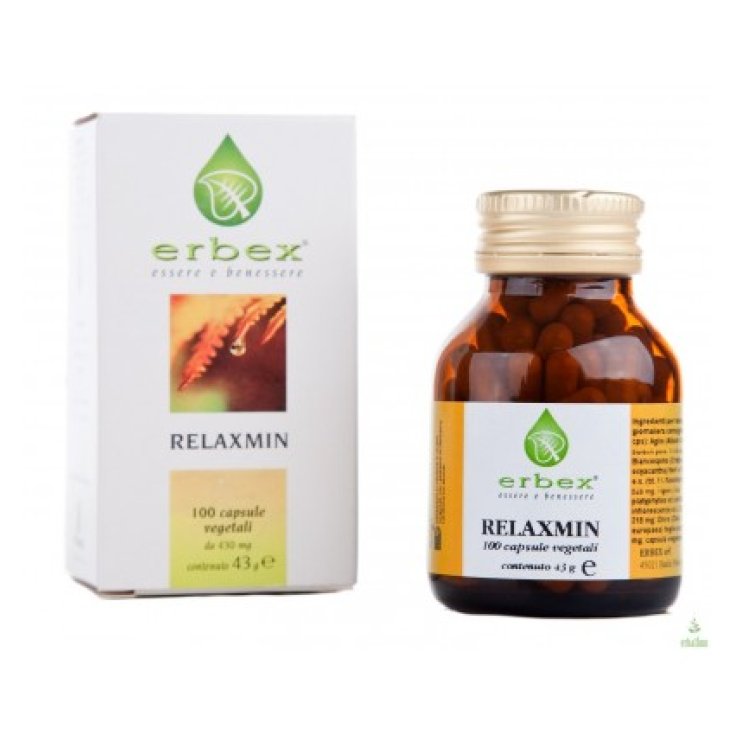Erbex Relaxmin Food Supplement 100 Capsules of 430mg