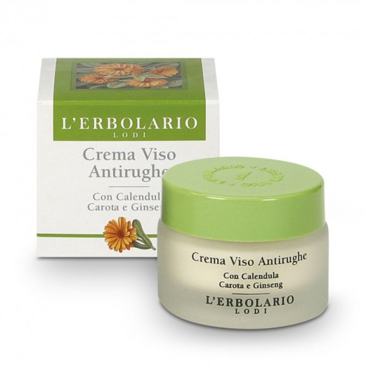 L'Erbolario Anti-Wrinkle Face Cream with Calendula, Carrot and Ginseng 30ml