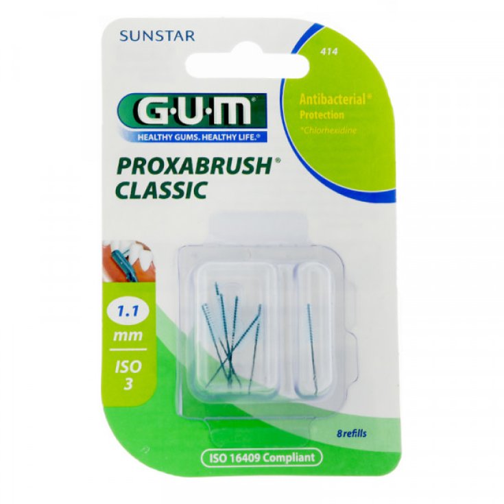 Gum Proxabrush 414 Antibacterial Protection 8 Pieces
