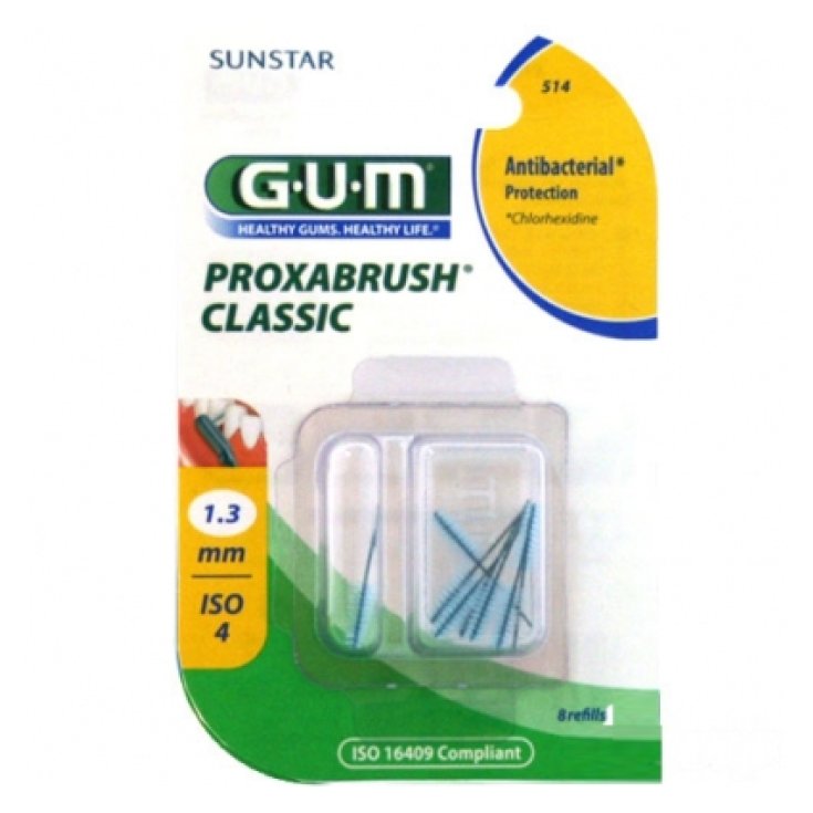 Gum Proxabrush 514 Antibacterial Protection 8 Pieces