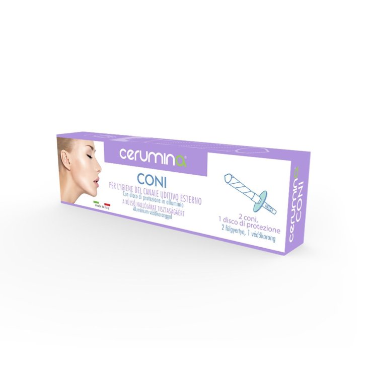 Cerumina® Cones For Hygiene Of The External Auditory Canal 2 Cones 1 Protection Disc