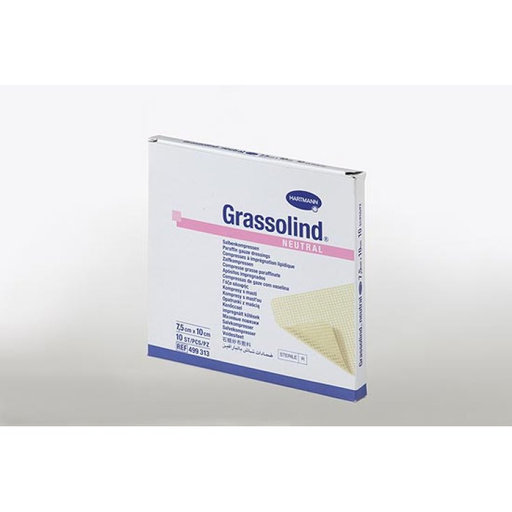 Hartmann Gauze Grassolind Neutral 5x5cm 10 Pieces