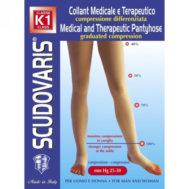 Scudovaris Tights K1 25-30mmHg With Extra Opening Size 3