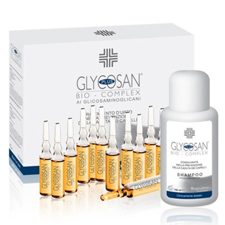 Glycosan Plus Bio-Complex Shampoo 150ml + 12 Anti-Hair Loss Vials 7ml