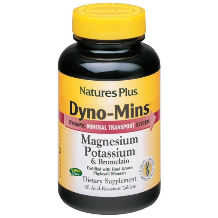 Natures Plus Dyno-Mins Magnesium Potassium Bromelain Food Supplement 90 Tablet