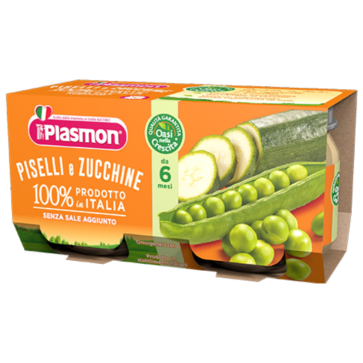 Homogenized Plasmon Vegetable Peas And Zucchini 2x80g