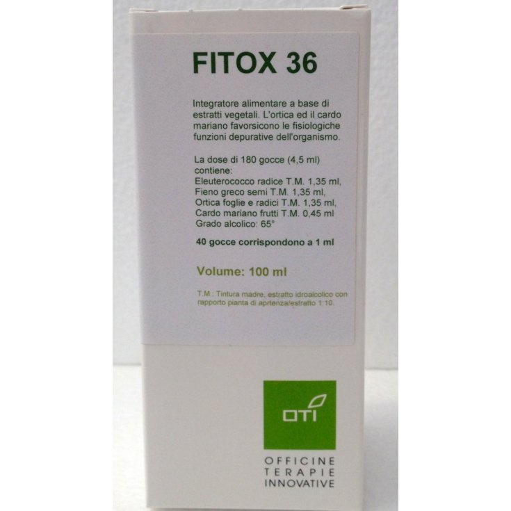 OTI Fitox 36 Drops Food Supplement 100ml