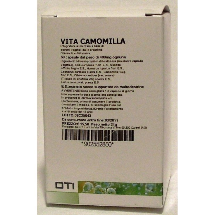 Oti Vita Camomilla Food Supplement 60 Tablets