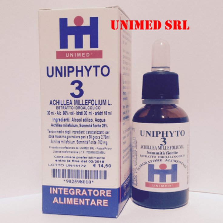 Unimed Uniphyto 3 Achillea Millefolium L. Hydroalcoholic Extract 30ml